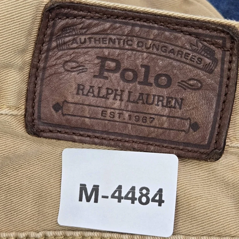 Polo Ralph Lauren‎ Men Pants 34X30 Khaki Pony Embroidery Straight Twill 650